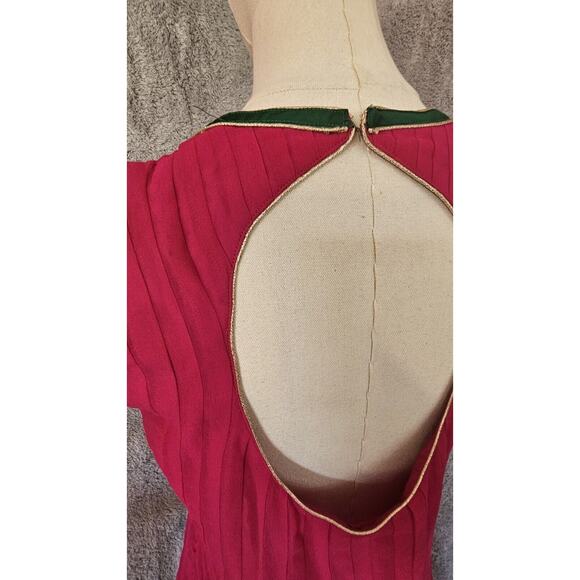 VTG Indian Bollywood Kameez Dress Hippie Boho Festival Beaded WOW Twirly! 36 M - Picture 5 of 8